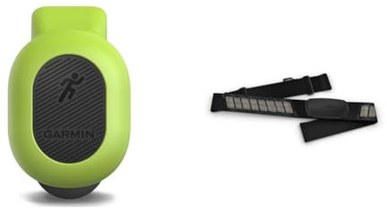 Garmin Running Dynamics Pod & Garmin HRM-Dual - Premium Heart Rate Monitor Chest Strap, Real Time Heart Rate Data via Bluetooth Low Energy, ANT+, Black