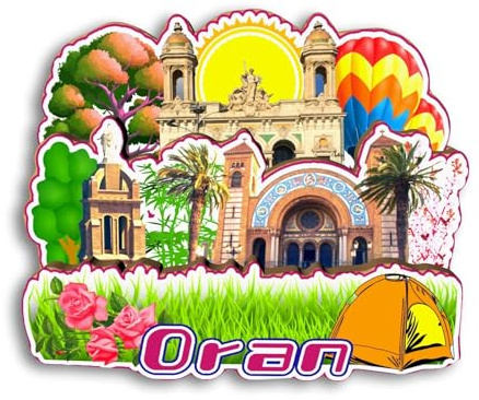 Quwsne Kylskåpsmagnet Oran Algeriet Kylskåpsmagnet Stad Resa Souvenirer Turist Gåvor 3D Klassiska Landmärken Handgjorda Hantverk Heminredning -3004