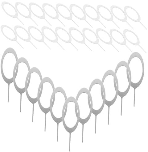 KOMBIUDA 100piezas Aguja para Extraer Tarjeta Sim De Acero Inoxidable Pin para Tarjeta Sim Pin para Teléfono Móvil Herramienta para Expulsar Extractor De De Teléfono para Viajes o Reparacio