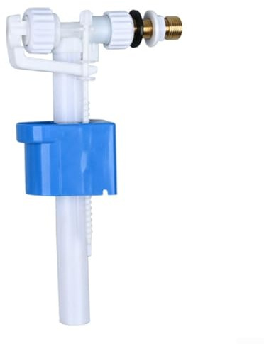 Válvula de llenado de tanque de inodoro de conexión de latón, G3/8 se convierte en conector G1/2 pulgadas, válvula de flotador de entrada de cisterna de inodoro de flujo de agua ajustable
