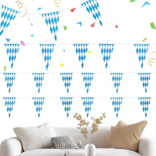 Bandera de banderín - cadena decorativa, pancarta empanada de colores | Garland ventana, pancarta celebración temática, suspensión pared patio, banderines cinta personalizada para yter picnic