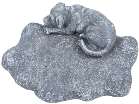 HOLIDYOYO Lapide per Cani in Resina Resistente, Pietra Commemorativa per Animali Domestici da Giardino, Statua Tributo per Cuccioli, Decorazione Memoriale all’Aperto