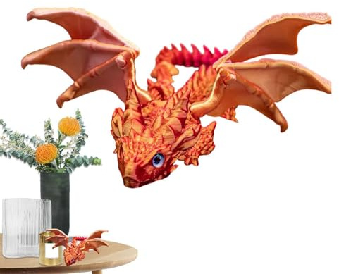 Barn Dragon Toys, Dragon Toys | Realistisk flygande drakefigur | rörliga leder Executive Desk Fidget för hemmakontoret