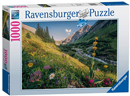 Ravensburger Puzzle 15996 - Im Garten Eden - 1000 Teile Puzzle für Erwachsene und Kinder ab 14 Jahren, Landschaftspuzzle mit Bergen