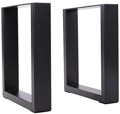 INMOZATA Table Legs Set of 2, Heavy Duty Industrial Square DIY Furniture Legs Coffee Table Legs with Screws for DIY Table Desk Breakfast Bar Stand Bench (W50cm X H71cm)