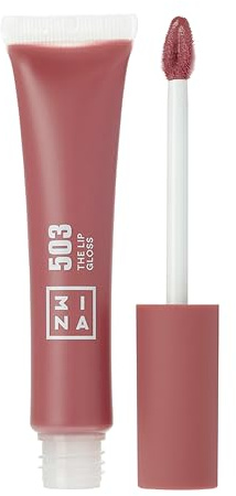 3INA MAKEUP - The Lip Gloss 503 - Nu - Gloss à Lèvres - Effet Miroir- Texture Crémeuse et Hydratant - Hautement Pigmentée - Fini Brillant avec baguette magique - Vegan - Cruelty Free