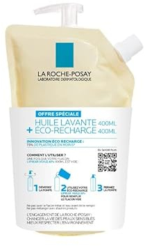 La roche-posay lipikar AP+ huile lavante 400ml + écorecharge 400ml