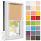 Estika Rollo für Fenster ohne Bohren - 80cm x 220cm - Beige - 25 Stofffarben, Klemmfix Montage, Fensterrollos für innen, Sichtschutz für Fenster und Balkontür (80 cm Stoffbreite)