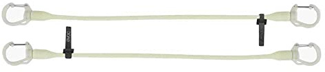 EVOC CARGO STRAPS cinghie di tensione (cinghie elastiche in fettuccia, cinghia di fissaggio per zaini EVOC COMMUTE, con ganci a moschettone rotanti, coulisse integrata, peso: 20 g), fosforescenti