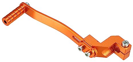 VekAuto Motorcycle Gear Shifter Lever, Pedal Shift Lever Arm Universal for Motorcycle 50cc-160cc Pit Dirt Bike for ATV Folding Aluminum Alloy Orange