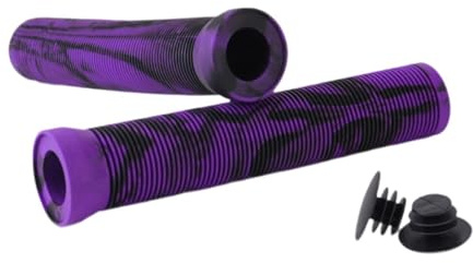 rockible 2 pièces poignées de Guidon de vélo Accessoires de vélo de Remplacement Dia 0.87 Caoutchouc Antichoc BMX pour vélos de Route poignées de vélo, Noir Violet