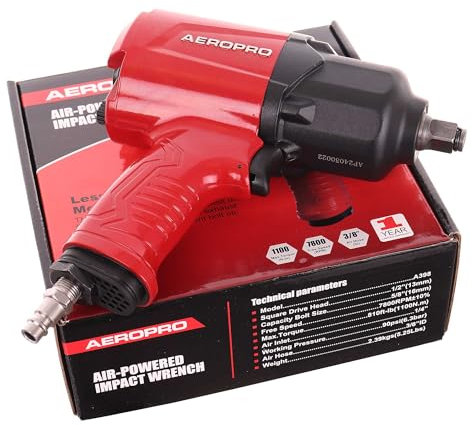 AEROPRO Clé à Chocs Pneumatique 1/2 1100Nm 2,3kg Clé de roue de Voiture