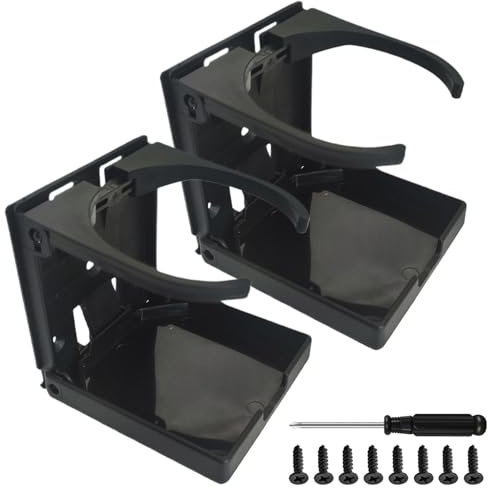 2 Stück Getränkehalter Auto Klappbar Getränkehalter Auto Flaschenhalter Boot Zubehör Tassenhalter Für Wohnmobil,Yacht,Van,LKW,Haus – Passend Für Die Meisten Größen 60-100 Mm Zwart Opgewaardeerd