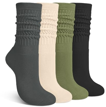 Tialfas Calze Calde Donna 4 Paia Caldo Caldo Caldo Inverno Regalo Alte Donne Grande Caldo Morbido e Di Spessore Caldo Regalo Carino Moda