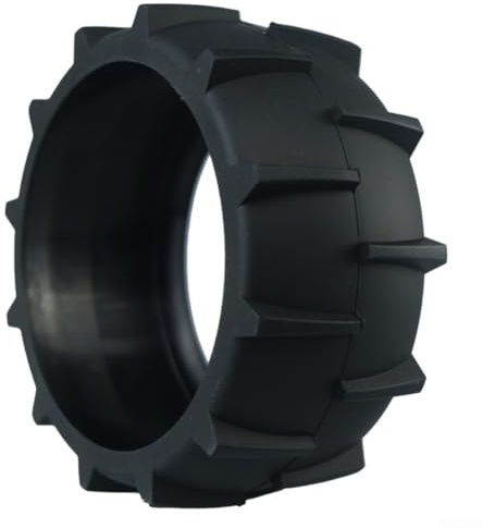 Gräsklippare anti-remskiva gummitillbehör för Dreame A1 robotgräsklippare, utomhus ersättningsdel, lätt att installera, 110 x 40 mm svart, enkel enhet (1 st)