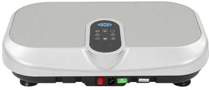 Vibrationsplatta med uppvärmning och Bluetooth, 150 kg belastning, 120 nivåer, 4D-vibrationsplatta för hemmet, helkroppsträning med 9 lägen, lymfdränage
