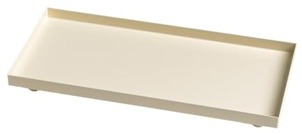 Genérico Portacandele In Metallo - 30,6 x 14,1 x 3,5 Cm Rettangolare, Vassoio Portavivande Decorativo | Display Per Casa, Soggiorno, Camera Da, Bagno, Ingresso, Tavolo Da Pranzo, Caminetto, Ristorante