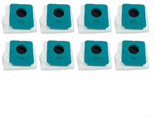 Pack of 8 Vacuum Cleaner Bags for Samsung for Bespoke Jet VCA-ADB953, 2.5L Large Volume, 4-Layer Filter Fleece, 99.999% Fine Dust Filtering, Automatic Emptying, Replacement Bags for Wireless Handheld