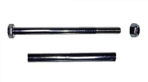 KetoPlastics 160MM - AXLE SPINDLE NUT, BOLT AND SLEEVE FOR WHEELBARROW WHEEL FITS 1/2 BORE AXLE SET