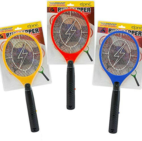 Elpine Electronic Bug Zapper Battery Operated Fly Insect Swatter Handheld Electric Racket Bat