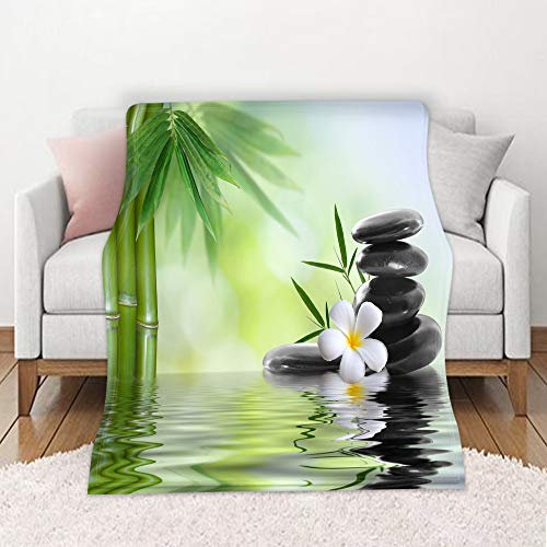 Coperta in Microfibra Morbida, Morbuy Super Flanella Viaggio Picnic Leggero Camera Biancheria da Letto Divano Ideale per Regalo Natale (Pietra di bambù 1,150x120cm)