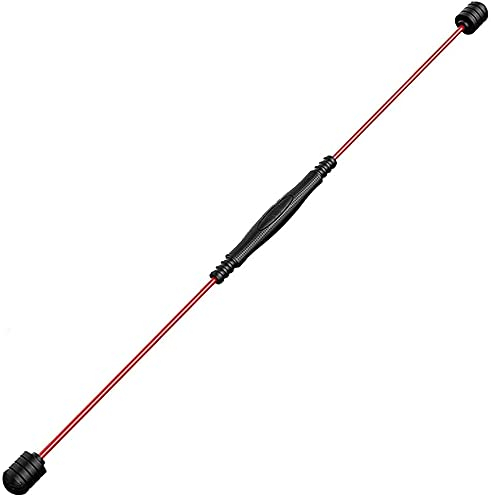 Swing Stick Fitness Asta Elastica Speciale per Il Fitness Body Ginnico, Barra Elastica per Fitness, 4 Livelli di gravità, Regolazione Libera, Barra Elastica Fitness per Allenamento Multifunzionale(Co