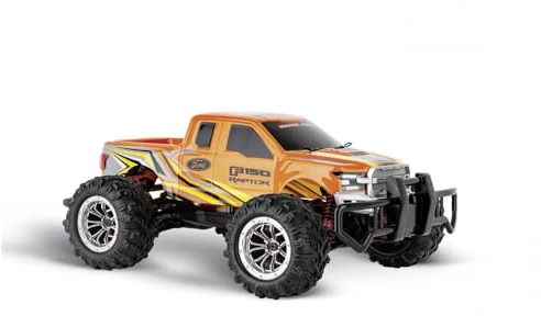 Carrera RC I Ford FI150 Raptor I Leistungsstarkes 24GHz RC Fahrzeug I Off Road Action dank Allradantrieb Öldruckstoßdämpfern & Luftreifen I Hochgeschwindigkeitsrennen bis zu 30 km/h I Ford Lizenz