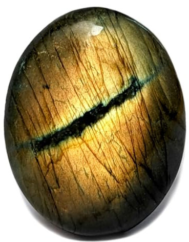 Labradorite Impériale Pierre Naturelle, Cristal Thérapeutique de Lithothérapie, 100% Fait-Main dans l'Atelier Familial, Pierre Précieuse de Bien-être, Reiki et Chakra, Galet format Poche [Eusice]