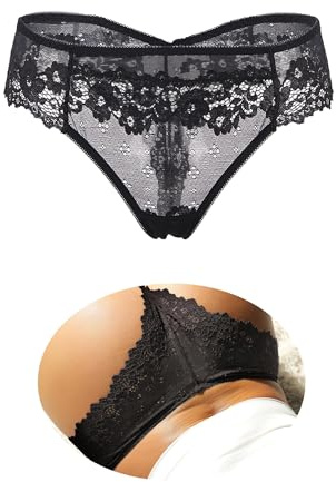 ohmydear String tanga stora storlekar Brasilien damer trosor sexiga underkläder låg midja trosor damer spets trosor bikini trosor för kvinnor S–XXL