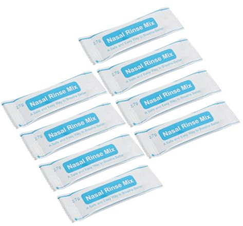 SECFOU 40pezzi Scatola Bustine Nasale Istantaneo Per Lavaggio e Pulizia Naso Fisiologico Non Iodato Ad Assorbimento Veloce Sicuro Per Ragazzo Ragazza e Adulti Per Nasi Sensibili e Quotidi