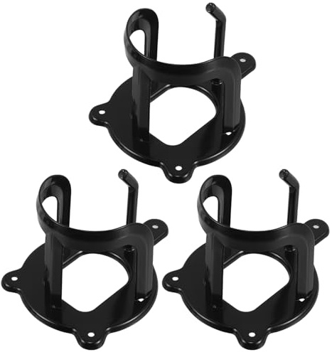 DECHOUS 3pcs Barn Equipment Hooks Stable Metal Tack Hooks for Horse Bridle and Halter Organizer, Wall-Mounted Horse Stall Storage Solution for Tack Care