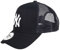 New Era New York Yankees Black White Edition A-Frame Adjustable Trucker Cap - One-Size