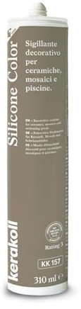 Kerakoll SILICONE COLOR KK157 sigillante decorativo piastrelle ceramiche mosaici e piscine 310 ML