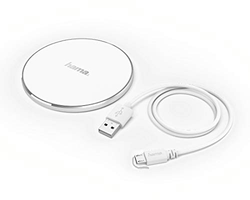 Hama Cargador inalámbrico de inducción 1000mA FC5 Aluminio 183397 Salidas Carga por inducción Estándar Blanco