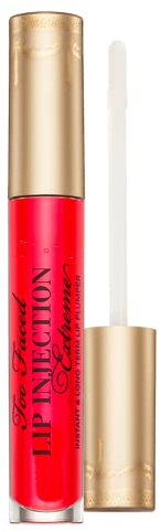 Too Faced Lip Injection Extreme Lip Plumper Gloss | Hydrating, Glossy, & Helps Volume Appear Fuller Over Time, 0.14 Fl Oz, Strawberry Kiss
