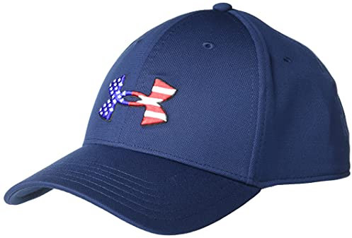 Under Armour Freedom Blitzing Hat, Academy Blue (408)/White, X-Large/XX-Large