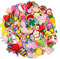 Wanlxc Schuhanstecker, Schuh Charms Schuhschmuck Pin Shoe Charms Schuh Zubehör Weihnachtsgeschenke für Damen Mädchen (40PCS Multi B)