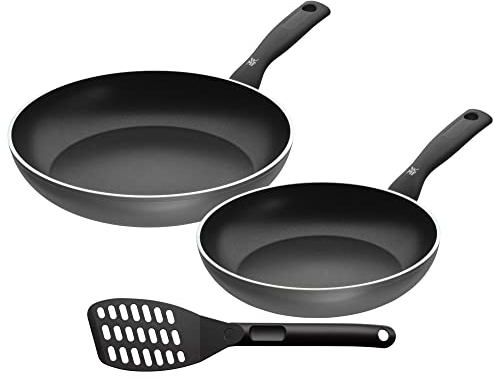 WMF Permadur Inspire Pfannenset Induktion 2-teilig, Bratpfanne 24 + 28cm, Aluminium beschichtet, Antihaftversiegelung, ergonomischer Kunststoffgriff, Pfannenwender