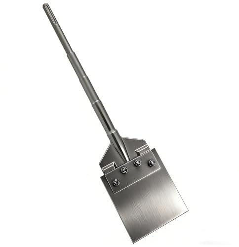 Anfrere 6 Inch SDS Plus Floor Scraper with Spare Bolts and Locknuts, Easily Removes Tile, Plaster, Hardwood Floors and Works with All SDS-Plus System Rotary and Electric Hammers