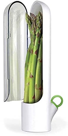 Greensen Maceta para Hierbas Frescas, Contenedor de Almacenamiento de Hierbas, Caja de Hierbas de Cocina, Cápsula de Hierbas de 25 Cm de Altura para Hierbas, Menta, Perejil, Espárragos