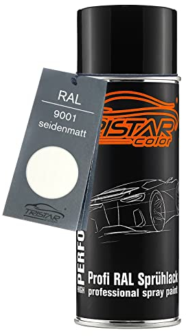 TRISTARcolor RAL 9001 Cremeweiss Spraydose 400 ml seidenmatt schnelltrocknend