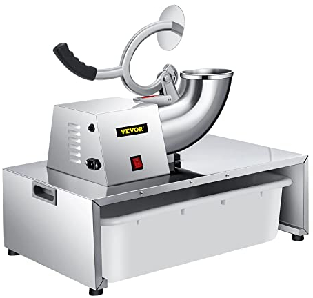 VEVOR BY-300XTD-S Eiszerkleinerungsmaschine, rostfreie Stähle, Silber