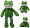 Heionia 40cm Frosch Kuscheltier Plüsch Kawaii Frosch Plüschtier Stofftier Soft Langbeinige Frosch PlüschPuppen Beruhigen Dekoration Kissen Geschenk fur Mädchen Kinder (Grün 40CM)