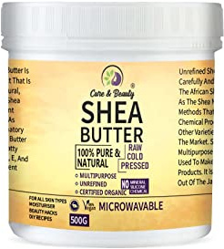 Shea Butter 500g - Pure, Natural, Certified Organic, Unrefined, Hand Kneaded, Vegan and Fragrance Free