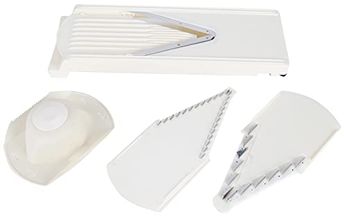 Set affettaverdure Multiuso,affettatrice grattugia a Forma di V, tritaverdure in Acciaio Inossidabile, per Verdure, Frutta, grattugia Manuale grattugia Strumento da Cucina, Set affettaverdure mu