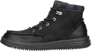 HEYDUDE - Men's Bradley Classic Boot Shoes, Black, 10 UK