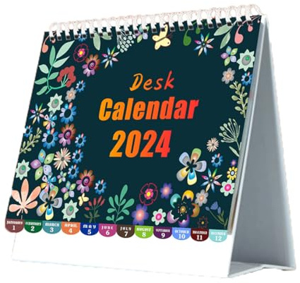 Desk Calendar 2024, Desktop Calendar 2024 with To-Do List Flip Pad, Freestanding 2024 Calendar runs Jan - Dec'24, for Life Planning or Organizing