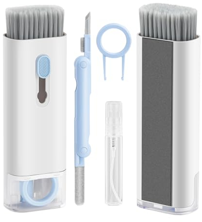 JOEJONI Kit de Nettoyage de Clavier 7 en 1 pour téléphone Portable, kit de Nettoyage Multifonction pour Clavier avec Brosse, pour claviers, Ordinateur Portable, Accessoires PC, écouteurs, téléphones