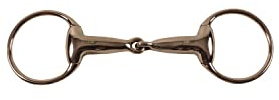 Filetto ad oliva snodato con imboccatura vuota in inox 12,5 cm