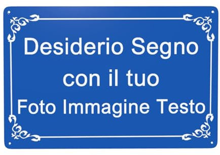 Cartello Personalizzato, Targa con incisione personalizzata, cartello personalizzato da esterno con testo/nome/foto/logo/carattere per garage, hotel, parcheggio, scuola, giardino, indirizzo di casa